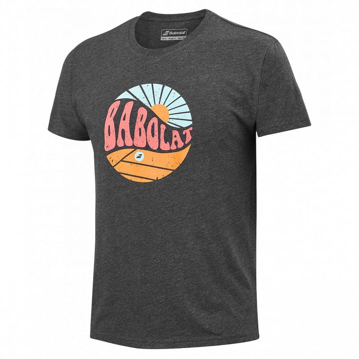 Babolat Exercise Vintage Tee Heather Black